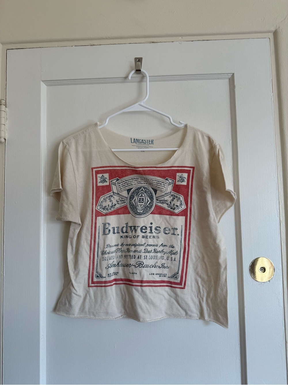 Lancaster Cream Budweiser Graphic Tee - Women's Top